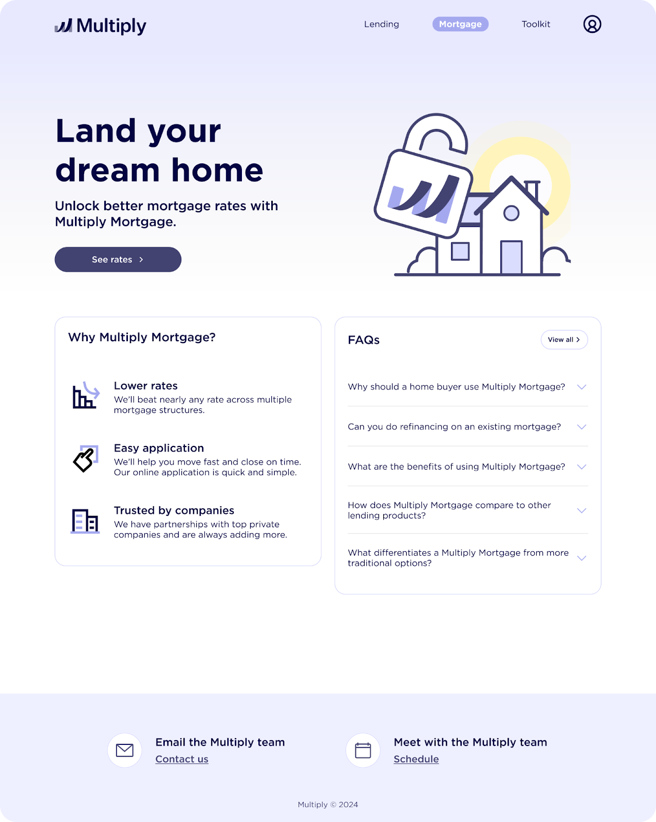 First version of the product